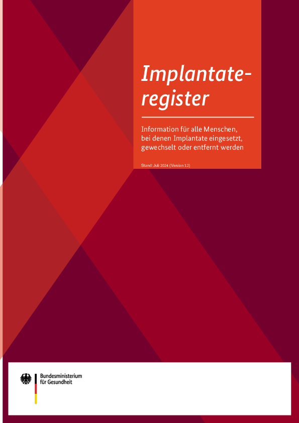 Patienteninformation zum Implantateregister